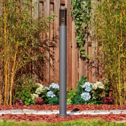 Suspension Verre Fumé-hofstein Sessa Eclairage de chemin Anthracite, 1 lumière