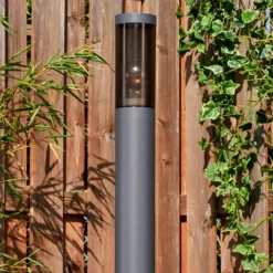 Suspension Verre Fumé-hofstein Sessa Eclairage de chemin Anthracite, 1 lumière