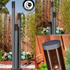 hofstein Sessa Eclairage de chemin Anthracite, 3 lumières