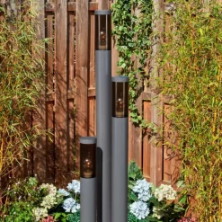 hofstein Sessa Eclairage de chemin Anthracite, 3 lumières