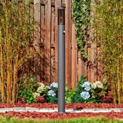 hofstein Sessa Lampe à prise électrique, Eclairage de chemin Anthracite, 1 lumière, Détecteur de mouvement