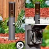 hofstein Sessa Prises électriques d'extérieur, Borne lumineuse, Eclairage de chemin Anthracite, 1 lumière, Détecteur de mouvement