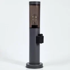 hofstein Sessa Prises électriques d'extérieur, Borne lumineuse, Eclairage de chemin Anthracite, 1 lumière