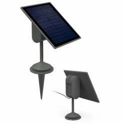 Luminaires Lutec Set de 2 lampe + 1 panneau solaire Lutec MINIS LED Chrome, Noir, 3 lumières