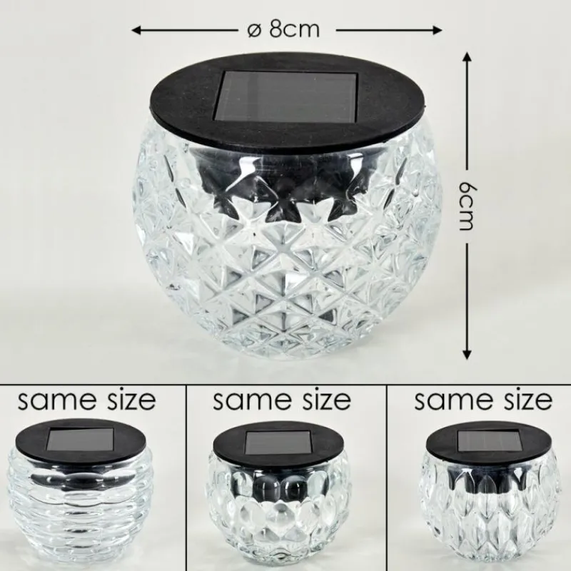 hofstein Set de 24 lampes solaires Benson LED Noir, 1 lumière