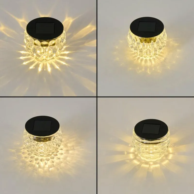 hofstein Set de 24 lampes solaires Benson LED Noir, 1 lumière