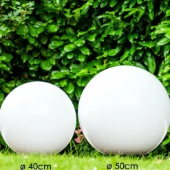 hofstein Set de boules lumineuses Miau Blanc, 2 lumières