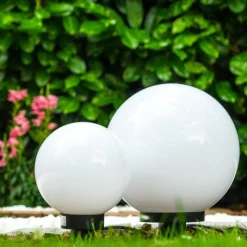 hofstein Set de boules lumineuses Miau Blanc, 2 lumières
