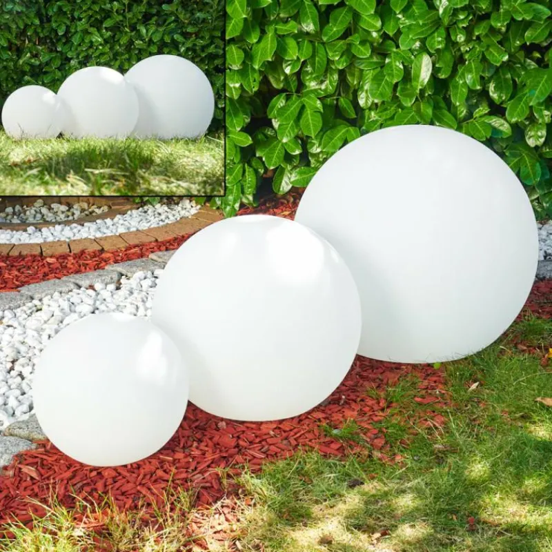 hofstein Set de boules lumineuses Arslev Blanc, 3 lumières