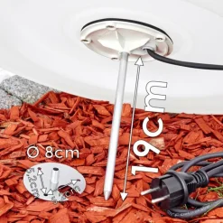 hofstein Set de boules lumineuses Arslev Blanc, 3 lumières