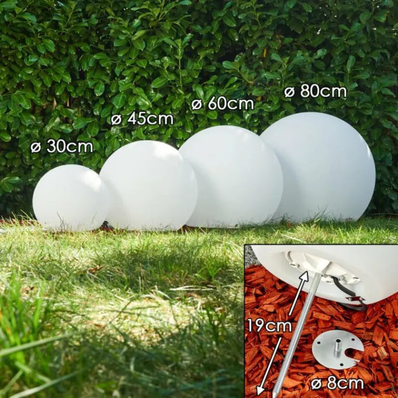 hofstein Set de boules lumineuses Arslev Blanc, 4 lumières