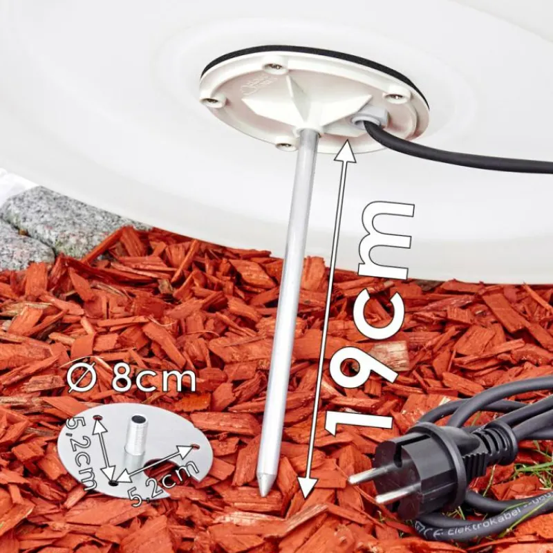 hofstein Set de boules lumineuses Arslev Blanc, 4 lumières