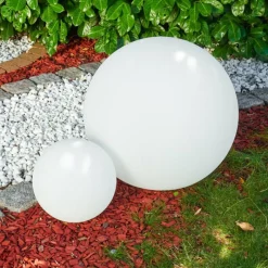 hofstein Set de boules lumineuses Arslev Blanc, 2 lumières