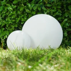 hofstein Set de boules lumineuses Arslev Blanc, 2 lumières