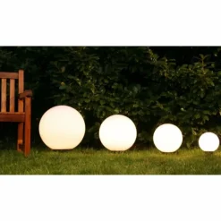 hofstein Set de boules lumineuses 20, 30, 40 et 50 cm Blanc, 4 lumières