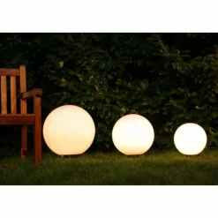 hofstein Set de boules lumineuses 30, 40 et 50 cm Blanc, 3 lumières