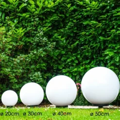 hofstein Set de boules lumineuses Miau Blanc, 4 lumières