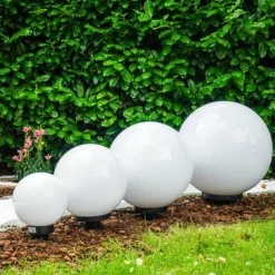 hofstein Set de boules lumineuses Miau Blanc, 4 lumières