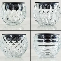 hofstein Set de lampes solaires Benson LED Noir, 1 lumière