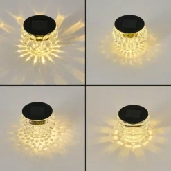 hofstein Set de lampes solaires Benson LED Noir, 1 lumière