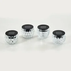 hofstein Set de lampes solaires Benson LED Noir, 1 lumière