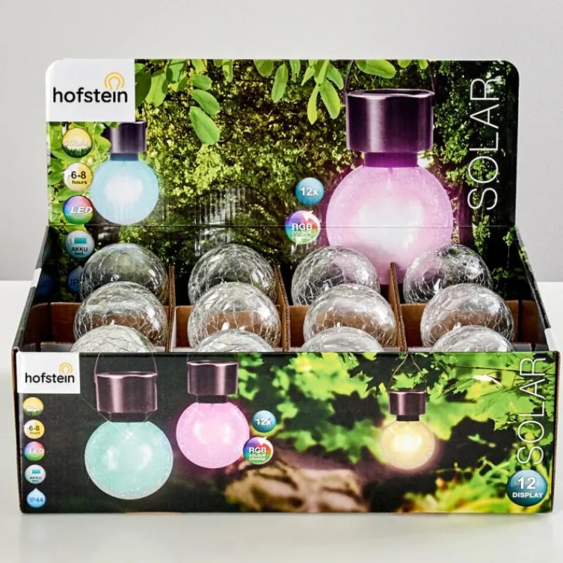 hofstein Set de lampes solaires Falco LED Argenté, 1 lumière