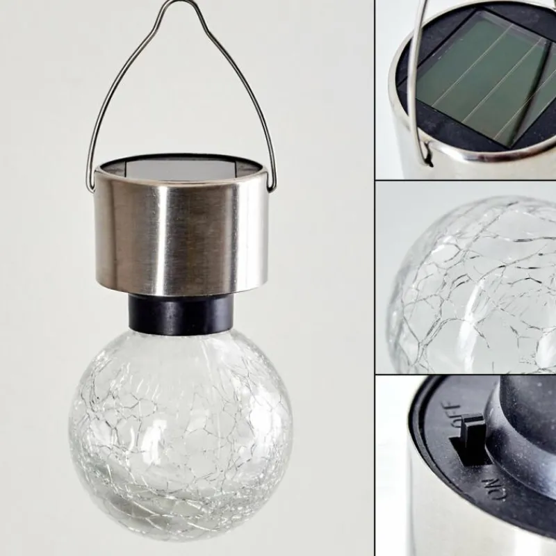 hofstein Set de lampes solaires Falco LED Argenté, 1 lumière