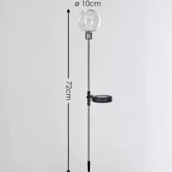 Lampes À Boules-hofstein Set de lampes solaires Hilda LED Chrome, 20 lumières