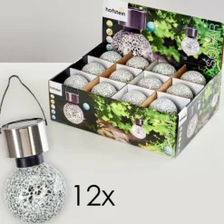 hofstein Set de lampes solaires Ledoux Acier inoxydable, 1 lumière