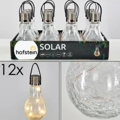 hofstein Set de lampes solaires Tian LED Argenté, 1 lumière