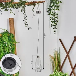 Lampes Vintages & Rétros-hofstein Set de Suspension Tiltil LED Acier inoxydable, 1 lumière