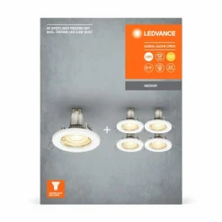 Luminaires Ledvance Set Spot encastrable au plafond LED Blanc, 5 lumières* Luminaires Encastrés