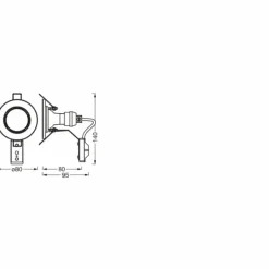 Luminaires Ledvance Set Spot encastrable au plafond LED Nickel mat, 5 lumières* Luminaires Encastrés