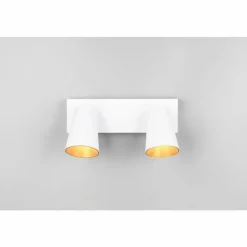 Lampes Dorées-Luminaires Trio Sharp Spot de plafond Blanc, 2 lumières