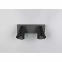 Lampes Dorées-Luminaires Trio Sharp Spot de plafond Noir, 2 lumières