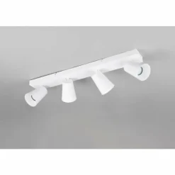 Lampes Dorées-Luminaires Trio Sharp Spot de plafond Blanc, 4 lumières