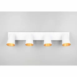 Lampes Dorées-Luminaires Trio Sharp Spot de plafond Blanc, 4 lumières