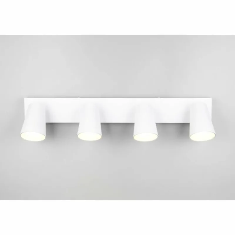 Lampes Dorées-Luminaires Trio Sharp Spot de plafond Blanc, 4 lumières