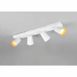 Lampes Dorées-Luminaires Trio Sharp Spot de plafond Blanc, 4 lumières