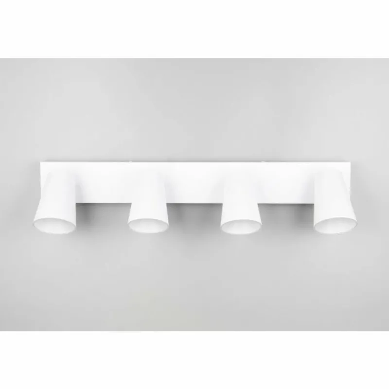 Lampes Dorées-Luminaires Trio Sharp Spot de plafond Blanc, 4 lumières