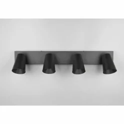 Lampes Dorées-Luminaires Trio Sharp Spot de plafond Noir, 4 lumières