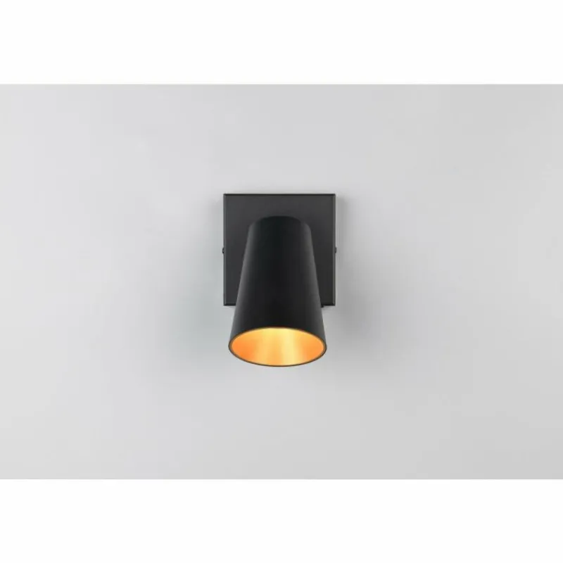 Lampes Dorées-Luminaires Trio Sharp Spot de plafond Noir, 1 lumière