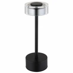 Suspension Verre Fumé-Luminaires Globo Lighting Shira Lampe à poser LED Noir, 1 lumière