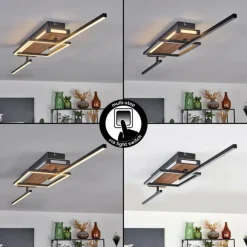 hofstein Sigersvik Plafonnier LED Écru, Noir, 1 lumière