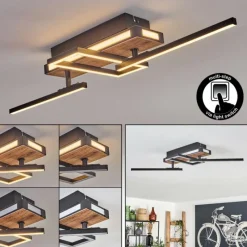 hofstein Sigersvik Plafonnier LED Écru, Noir, 1 lumière