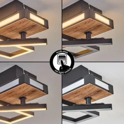 hofstein Sigersvik Plafonnier LED Écru, Noir, 1 lumière