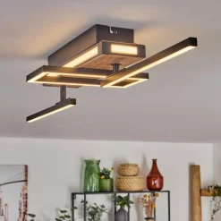 hofstein Sigersvik Plafonnier LED Écru, Noir, 1 lumière