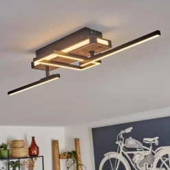 hofstein Sigersvik Plafonnier LED Écru, Noir, 1 lumière