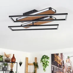 hofstein Sigersvik Plafonnier LED Écru, Noir, 1 lumière