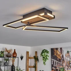 hofstein Sigersvik Plafonnier LED Écru, Noir, 1 lumière